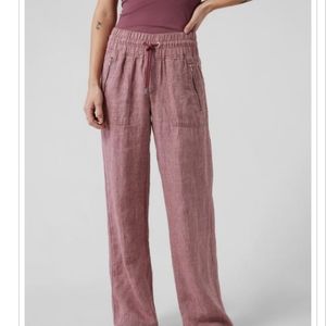 Athleta Mauve Wide-Leg Pants